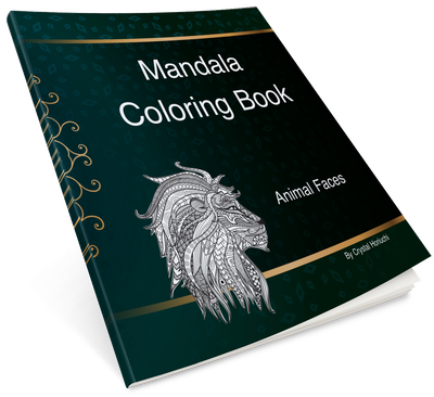 Mandala Coloring Book Animal Faces