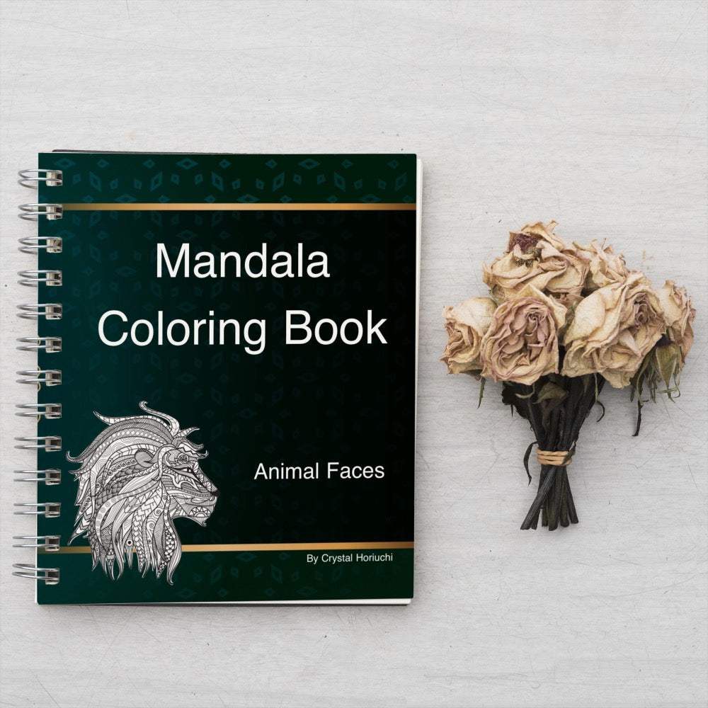 Mandala Coloring Book Animal Faces