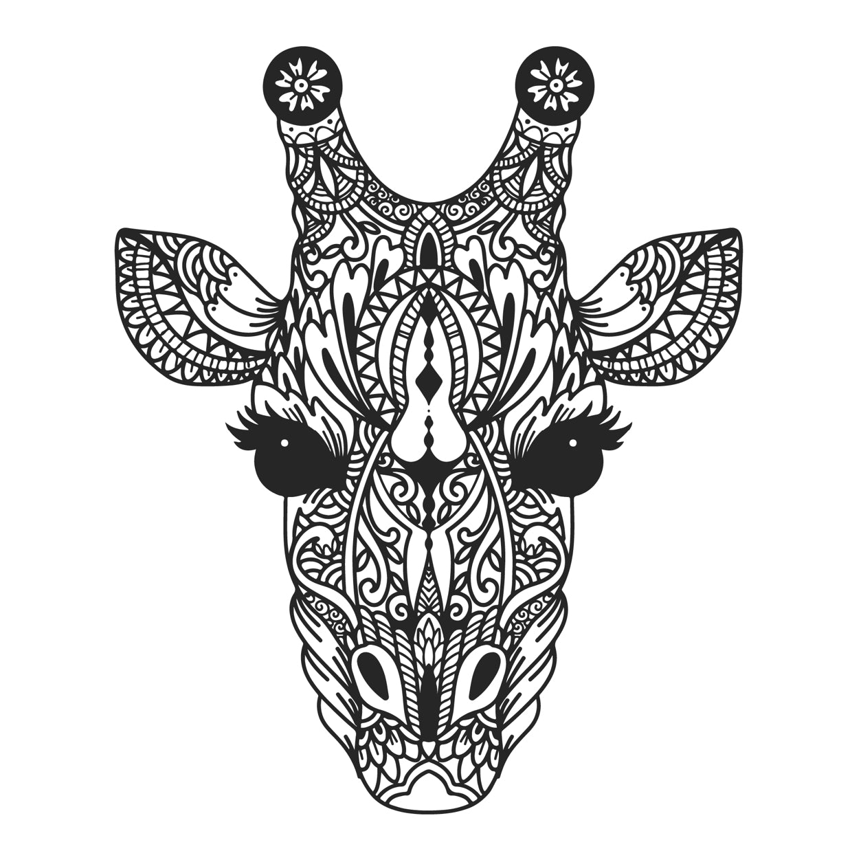 Mandala Coloring Book Animal Faces