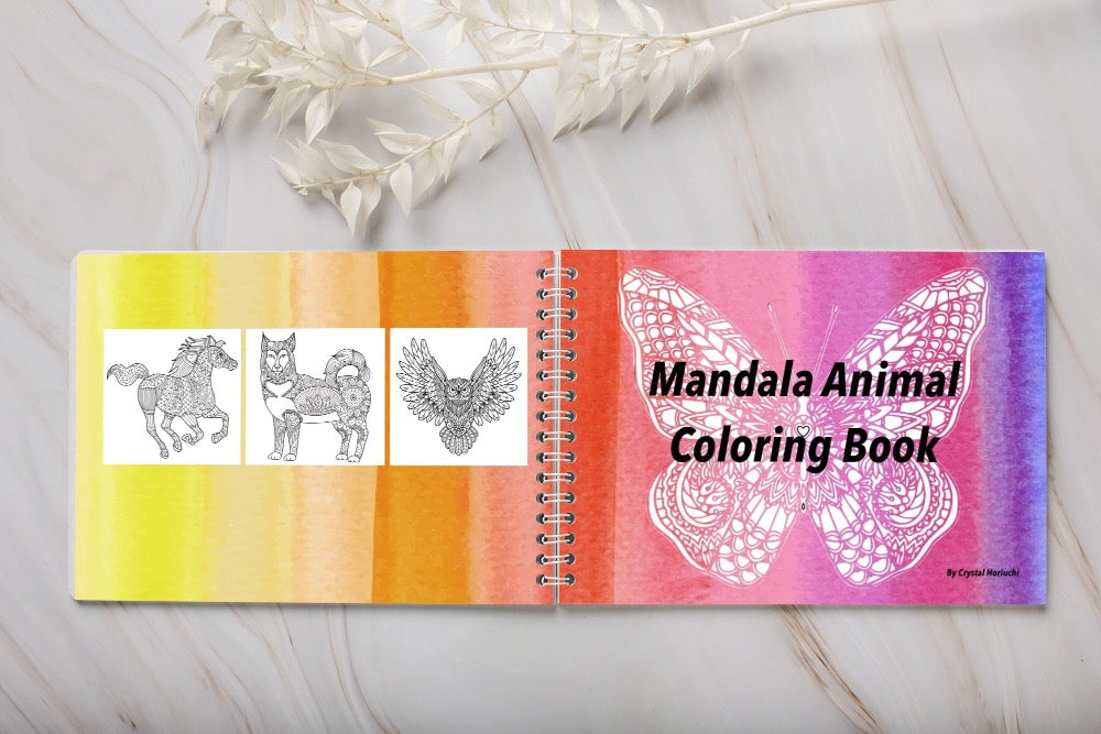 Mandala Animal Coloring Book for Adults